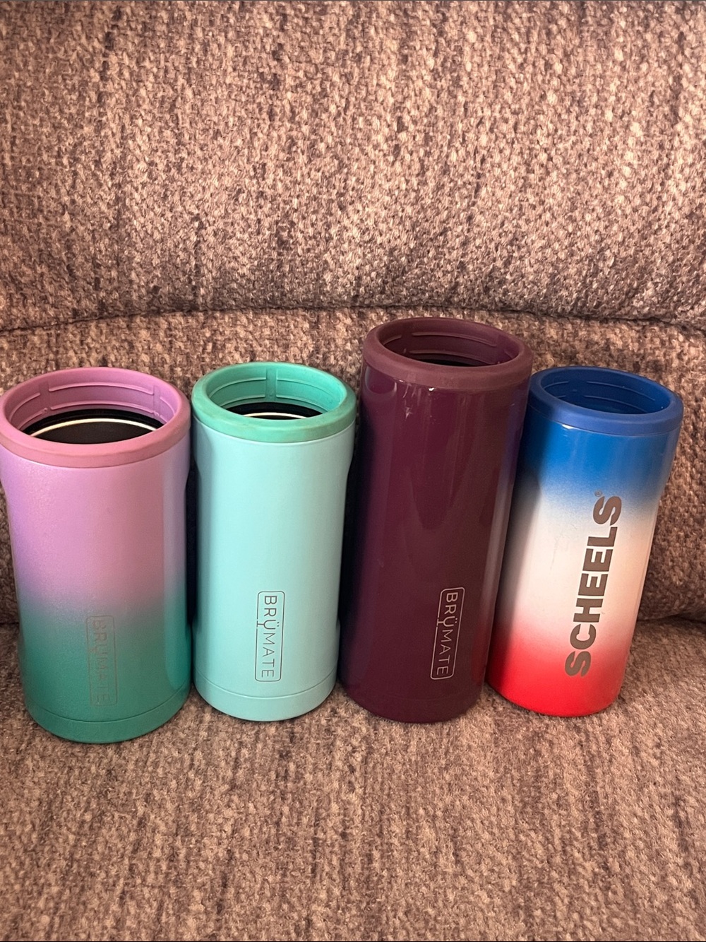 Brumate hopsulator Slim x 2 & 1 regular size 1 scheels can coozies. Used good
